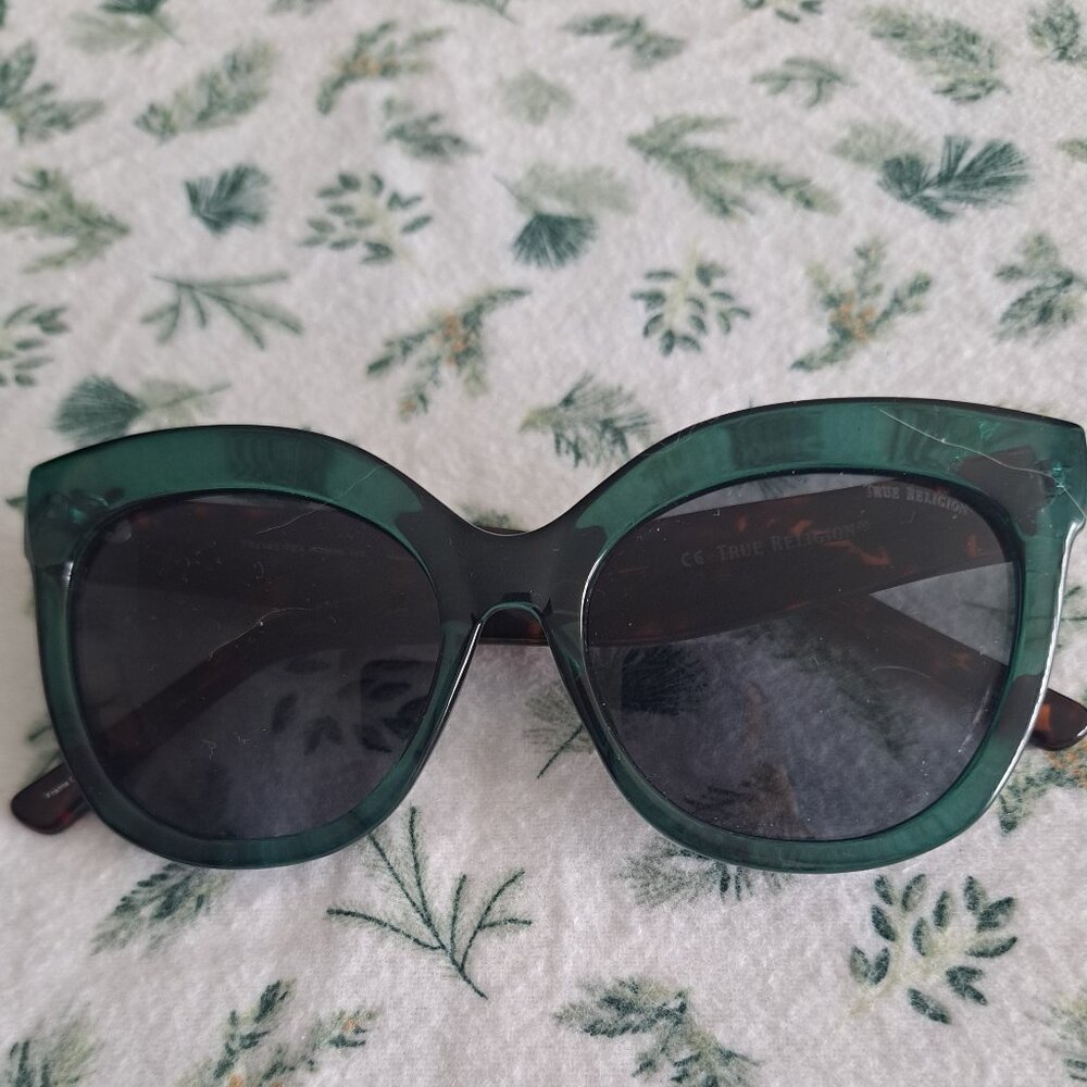 True Religion Women Sunglasses TR 4142 Green/ Tortoise #G200